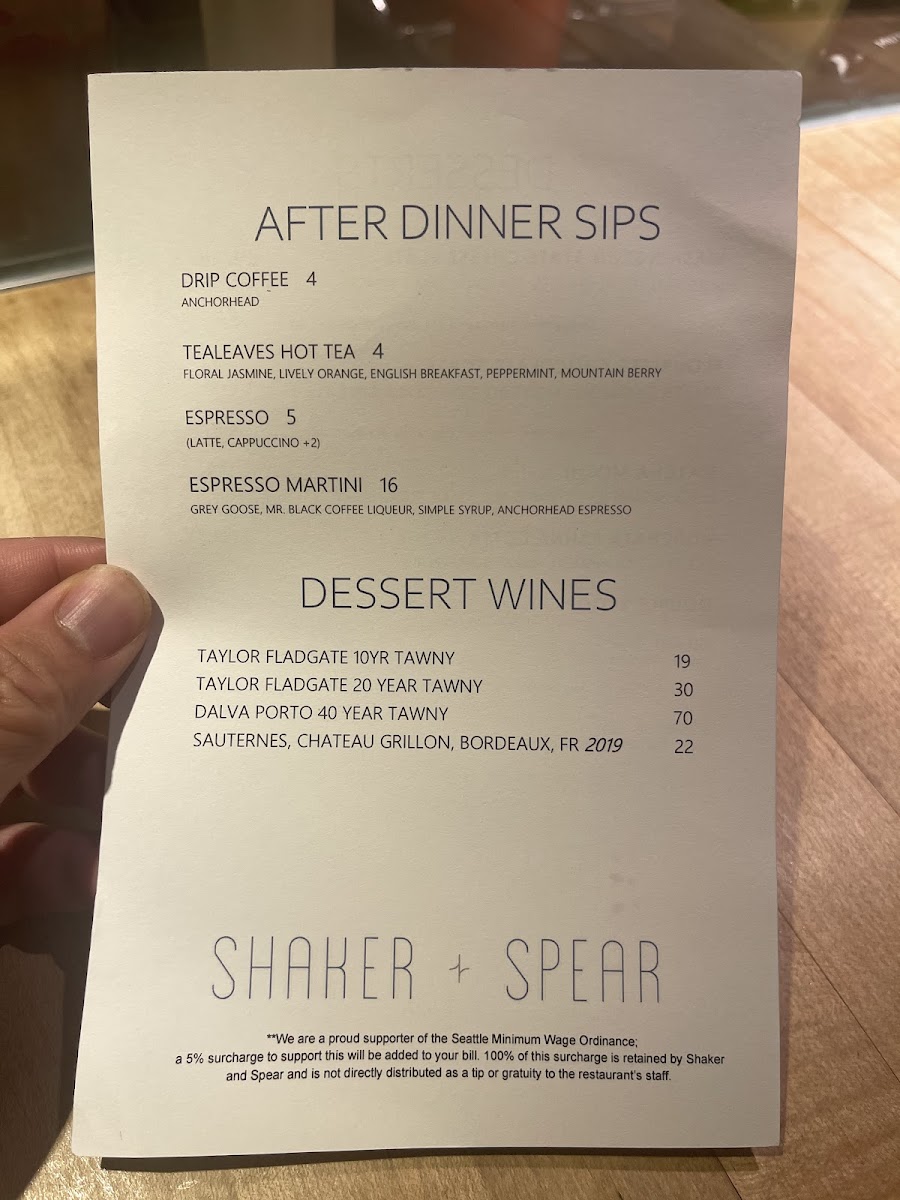 Shaker + Spear Menu - Image 5
